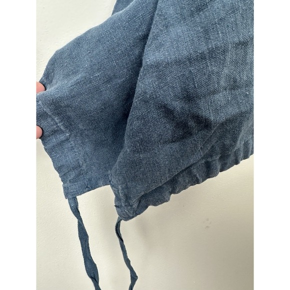 Bryn Walker Tunic Top Size Large Blue Linen Lagenlook Minimalist - Picture 4 of 13